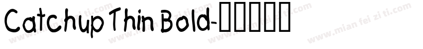 Catchup Thin Bold字体转换
